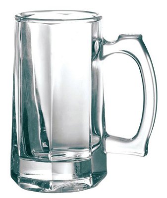 Caneca de vidro 350ml Imcol