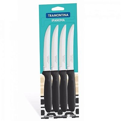 Conjunto de facas p/churrasco c/12 peças Tramontina