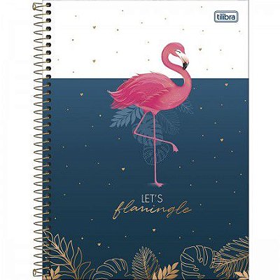 Caderno espiral capa dura 1/1 aloha 80F Tilibra