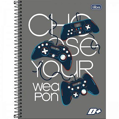 Caderno espiral capa dura 1/1 D+ 96F Tilibra