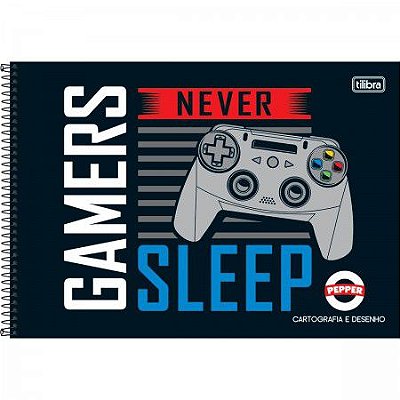 Caderno de cartografia e desenho espiral capa dura unisex pepper 80F Tilibra