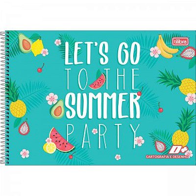 Caderno de desenho e cartografia espiral capa dura D+fem 96F Tilibra