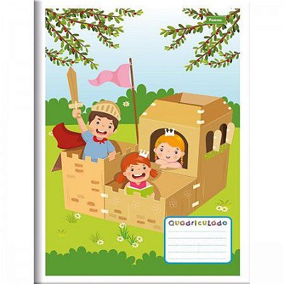 Caderno quadriculado 1/4 40F brochura Foroni