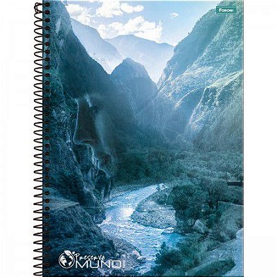 Caderno capa dura 10 matérias 160F reserva mundi Foroni