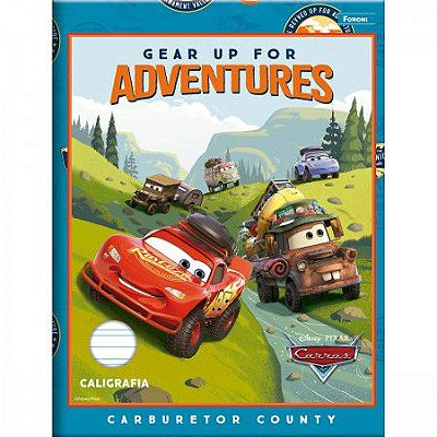 Caderno capa dura 1/1 caligrafia carros 40F Foroni