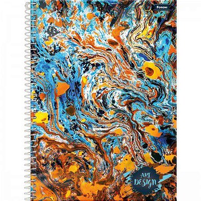 Caderno capa dura 1/1 art desing 80F Foroni