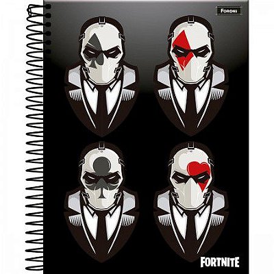 Caderno capa dura espiral 1/1 96F fornite Foroni