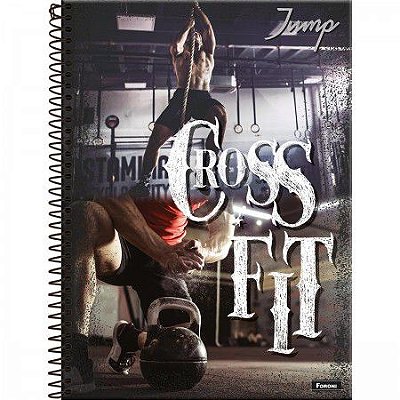 Caderno capa dura espiral 1/1 96F jump Foroni