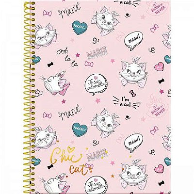 Caderno capa dura espiral 1/1 96F Marie Foroni