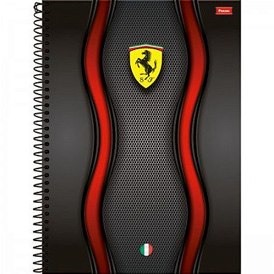 Caderno capa dura espiral 1/1 96F escudeira ferrari Foroni