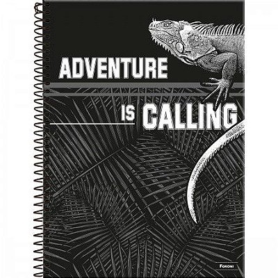 Caderno capa dura espiral 1/1 96F venture Foroni