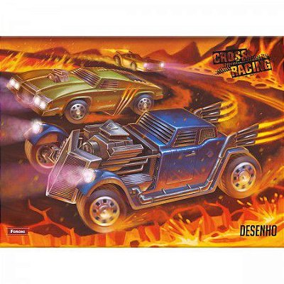 Caderno de desenho e cartografia capa dura 40F Cross Racing Foroni