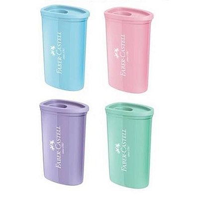 Apontador C/ Deposito Triangular Tons Pasteis Sortido Avulso Faber