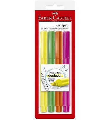 Marca texto C/4 cores Faber