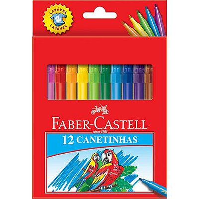 Caneta hidrográfica C/12 Faber