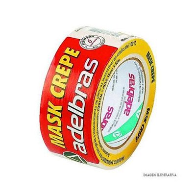 Fita adesiva crepe 48X50 Adelbras