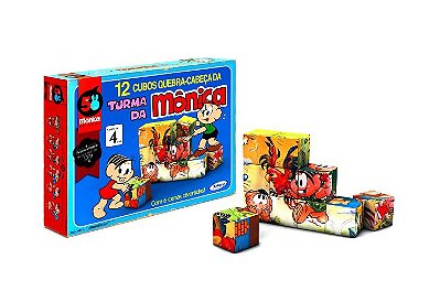 Cubos quebra cabeça turma da mônica Xalingo