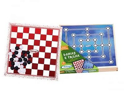 Jogo de dama e trilha Xalingo