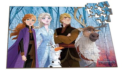 Jogo quebra cabeça frozen 100P Xalingo