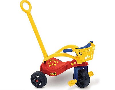 Triciclo cachorrinho c/empurrador Xalingo