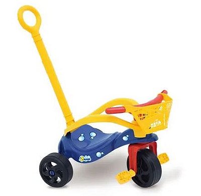 Triciclo peixinho c/empurrador Xalingo