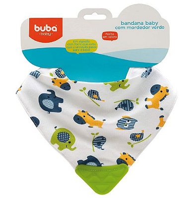 Bandana baby zoo c/mordedor verde Buba