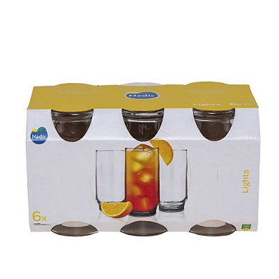 Nadir copo lights C/6 300ML