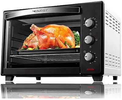Forno elétrico 48LT preto/branco 220V Best