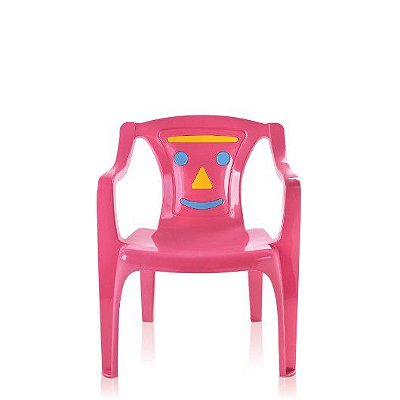 Poltrona infantil rosa Arqplast