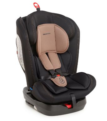 Cadeira p/automóvel lina preto/cappuccino Galzerano