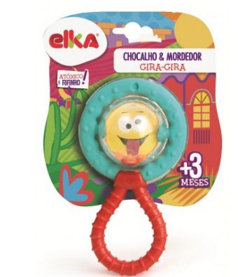 Chocalho e mordedor gira gira Elka