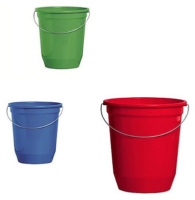 Balde plastico Jaguar 13,5L sortido