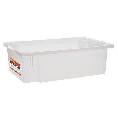 Caixa organizadora Paramount 45L branca sem tampa