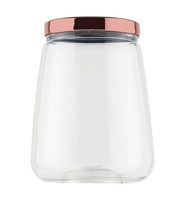 Pote de plastico 2,1L metalizado rose Bandeirante