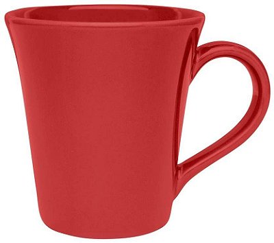 Caneca tulipa cor vermelha 330ml Oxford