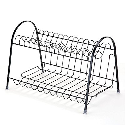 Escorredor de louça max duplo preto Arthi