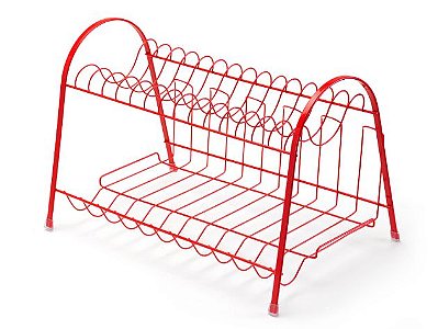 Escorredor de louça max duplo vermelho Arthi