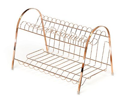 Escorredor de louça max duplo rose gold Arthi