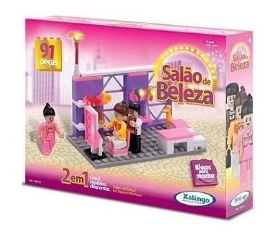 Blocos de Montar 91Pcs Salão de Beleza Xaligo