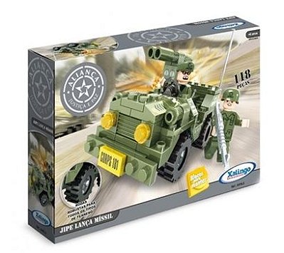 Bloco Aliança Justiça e Paz Jipe Lança Missil 118 Peças Xalingo