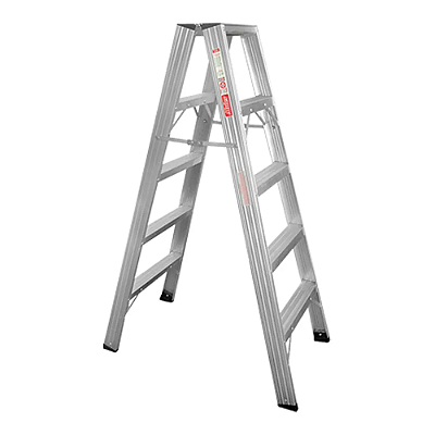 Escada de Alumínio Pintor Comercial 03 Degraus Sem Alça - 0,90cm Alulev