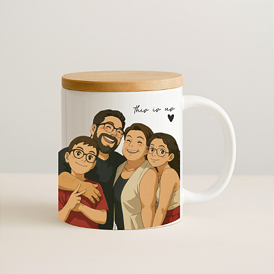 Caneca Personalizada - Caricatura* ❤