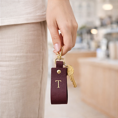 Chaveiro Couro - Marsala