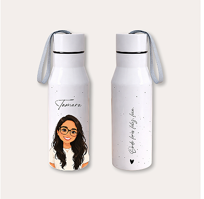 Garrafa Térmica 500ml - Caricatura*