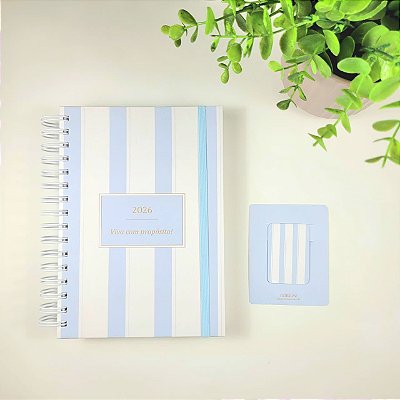 Mini Agenda 2026 + Marca Página Magnético