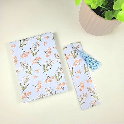 Bloquinho Capa Dura + Marca Página