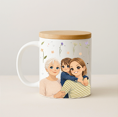 Caneca Personalizada - Caricatura | Mãe e Avó*