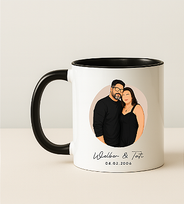 Caneca Personalizada - Ilustrada + Recadinho*