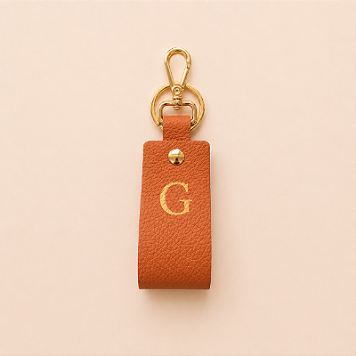 Chaveiro Couro - Personalizado | Terracota