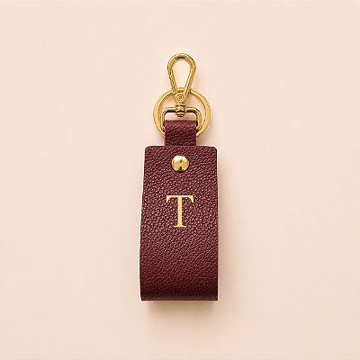 Chaveiro Couro - Personalizado | Marsala